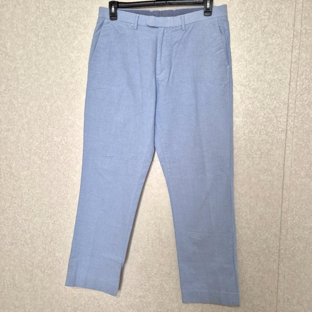 J. Crew Blue Chinos Straight Leg Classic..SIZE:34/32